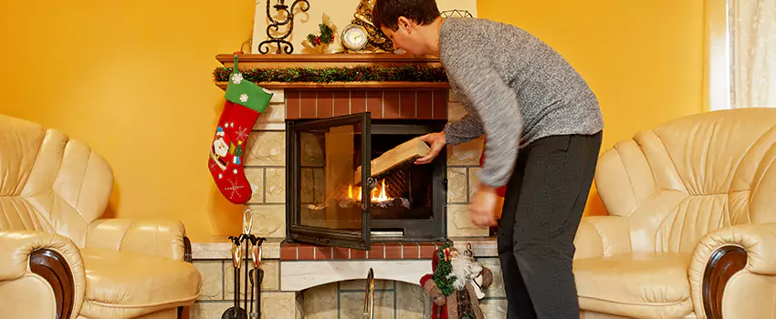 Rusted Metal Fireplace Restoration in Winona, Minnesota